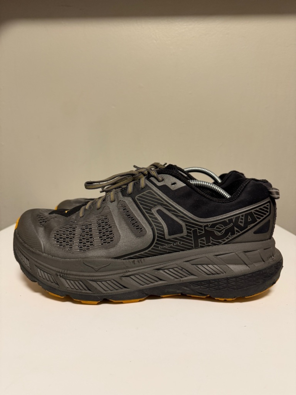 Hoka Stinson ATR 5 Anthracite / Dark Gull Grey Sneakers 1099729 ADGG Men’s US 12